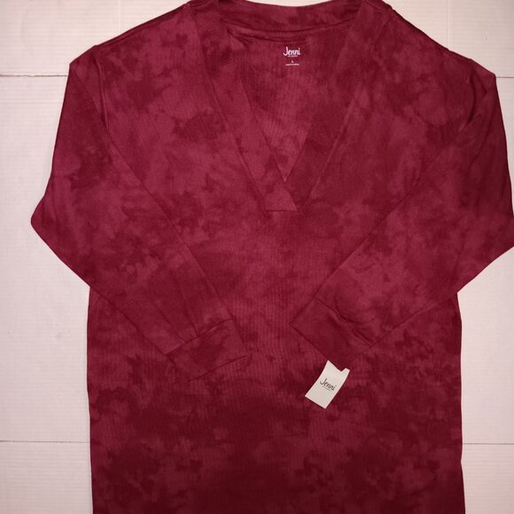 JENNI PLUM TART TIE-DYE PJ SLEEPSHIRT - Picture 8 of 12